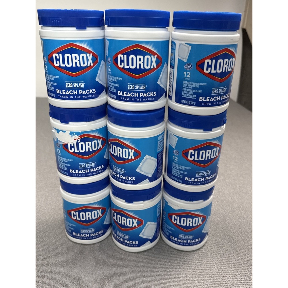 9 Control Bleach Packs Regular Laundry Packs, 12 Count